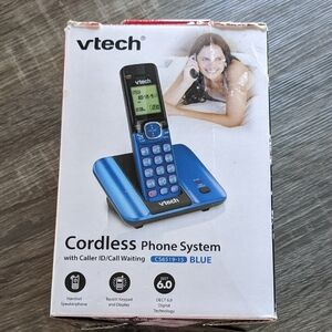 VTech CS6929-15 Blue Cordless Telephone DECT 6.0 Digital Answering Caller ID